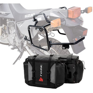 Tusk 1999660003 Pannier Racks With Olympus Pannier Bags Black/Grey