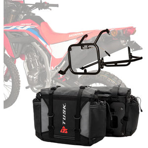 Tusk 1999660024 Pannier Racks With Olympus Pannier Bags Black/Grey
