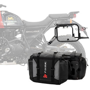 Tusk 1999660049 Pannier Racks With Olympus Pannier Bags Black/Grey