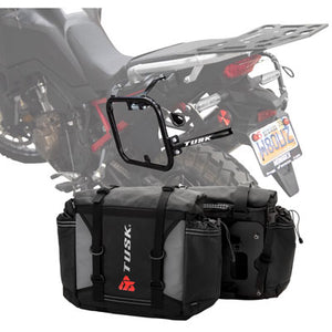 Tusk 1999660058 Pannier Racks With Olympus Pannier Bags Black/Grey