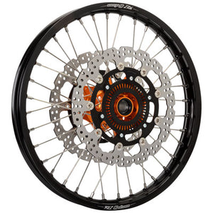 Warp 9 95-ABS42152-1 Complete Adventure Wheel Kit 21 x 1.85 (Offroad Front) Black/Orange