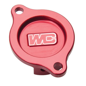 Works Connection 27-006 Oil Filter Cover  Red